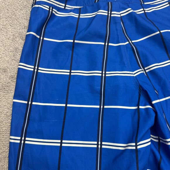 The North Face Cargo Board Shoarts Swim Trunks Mens 30 Blue Plaid Outdoor Summer - Picture 6 of 16